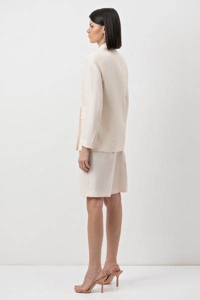 Шорты-бермуды VASSA&Co, пол женский, цвет белый, фото №2