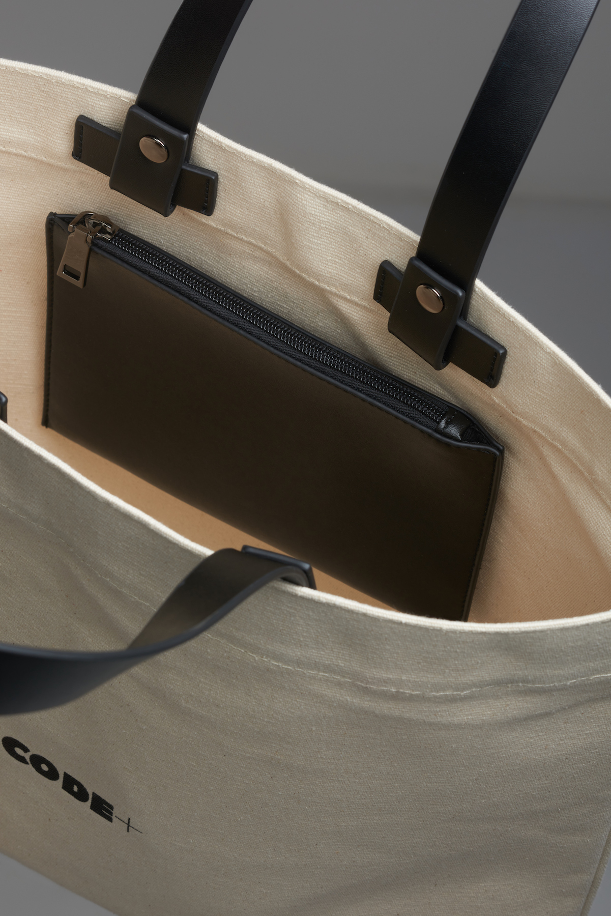 Сумка из канваса VASSA CODE, пол женский, цвет белый, фото №5