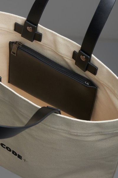 Сумка из канваса VASSA CODE, пол женский, цвет белый, фото №5