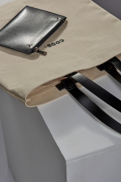 Сумка из канваса VASSA CODE, пол женский, цвет белый, фото №6