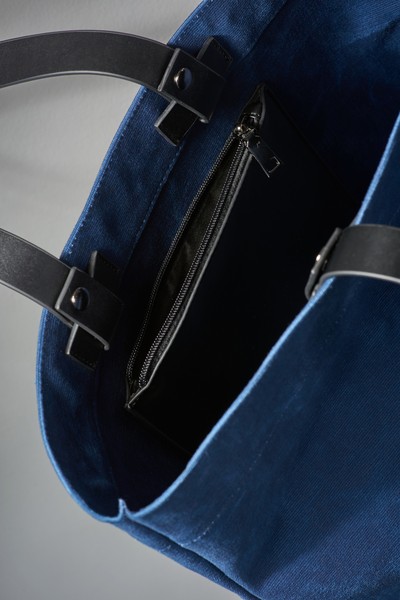 Сумка из канваса VASSA CODE, пол женский, цвет синий, фото №4