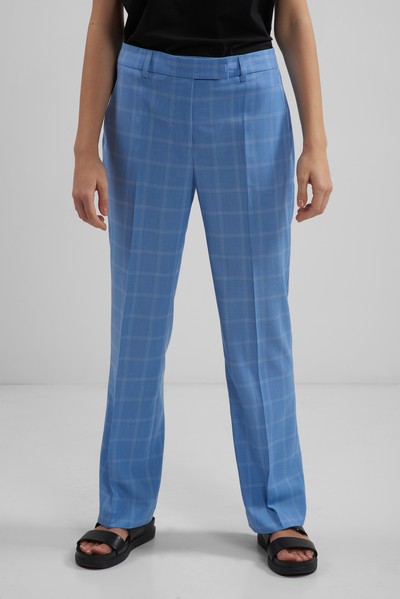 Брюки прямые VASSA CODE, пол женский, цвет голубой, фото №3