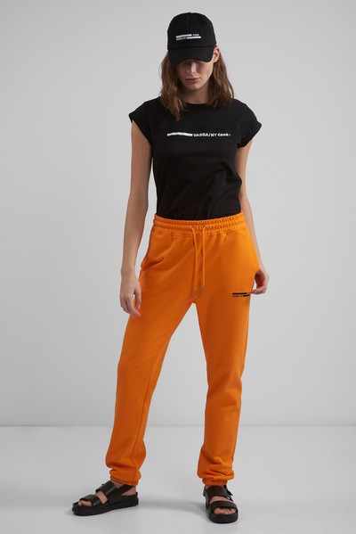 Pants VASSA CODE, пол female, цвет orange, фото №3