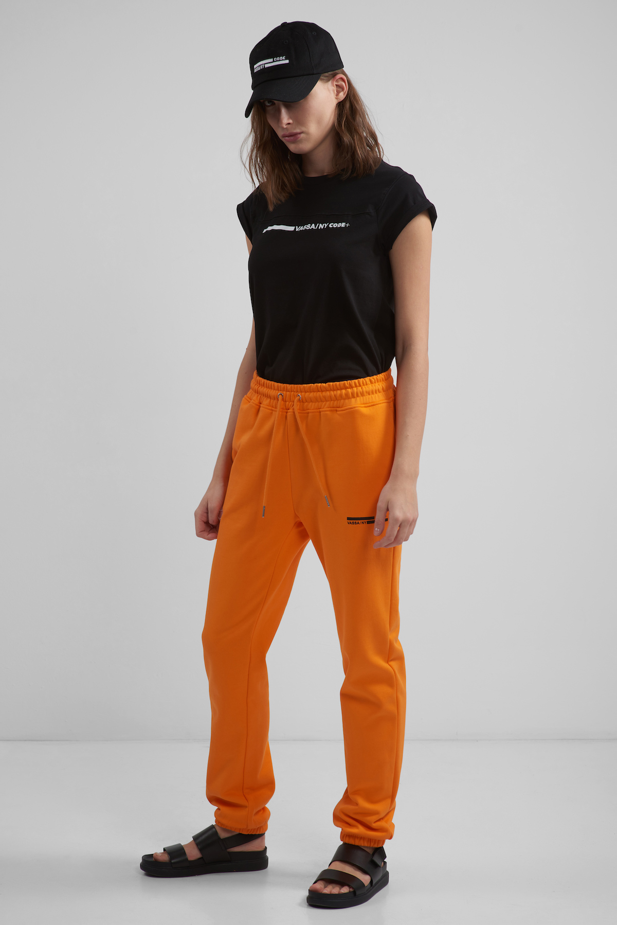 Pants VASSA CODE, пол female, цвет orange, фото №5