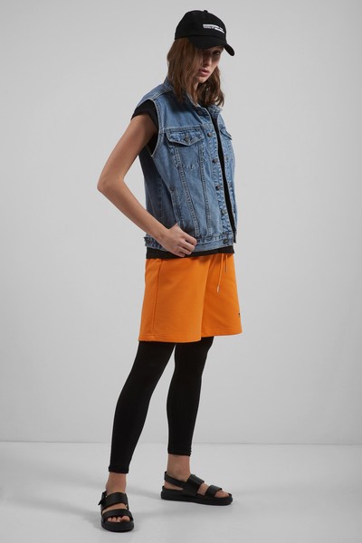 Джинсовый жилет VASSA CODE, пол женский, цвет синий, фото №3