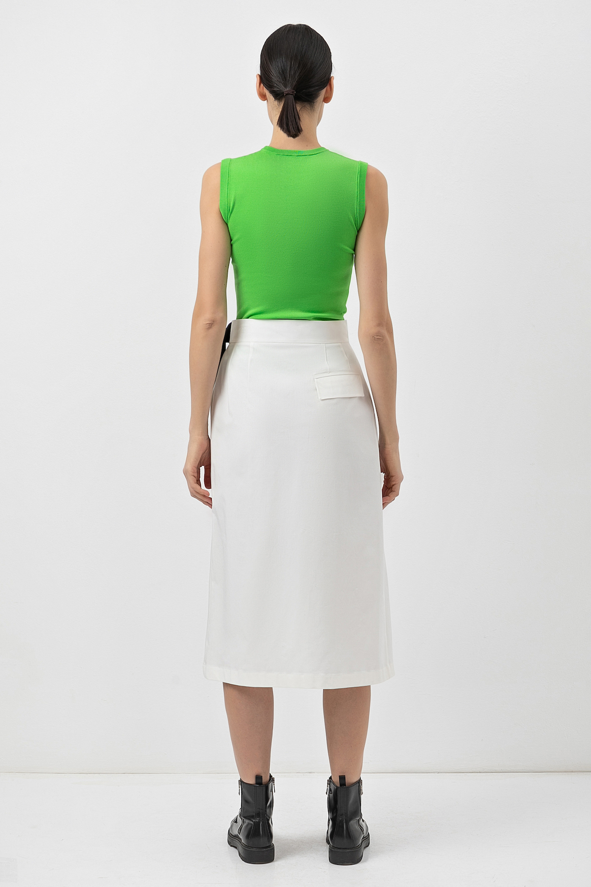 Топ в зеленом оттенке VASSA CODE, пол женский, цвет зеленый, фото №4