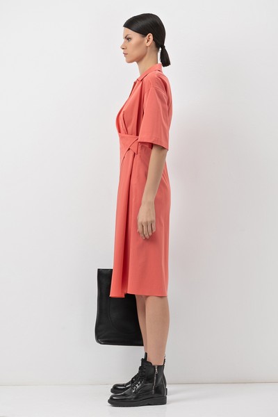 Платье с расширенной юбкой VASSA&Co, пол женский, цвет розовый, фото №2