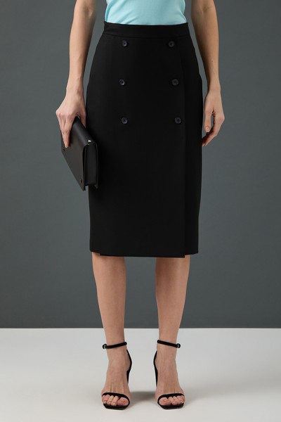 Юбка-карандаш VASSA&Co, пол женский, цвет черный, фото №2
