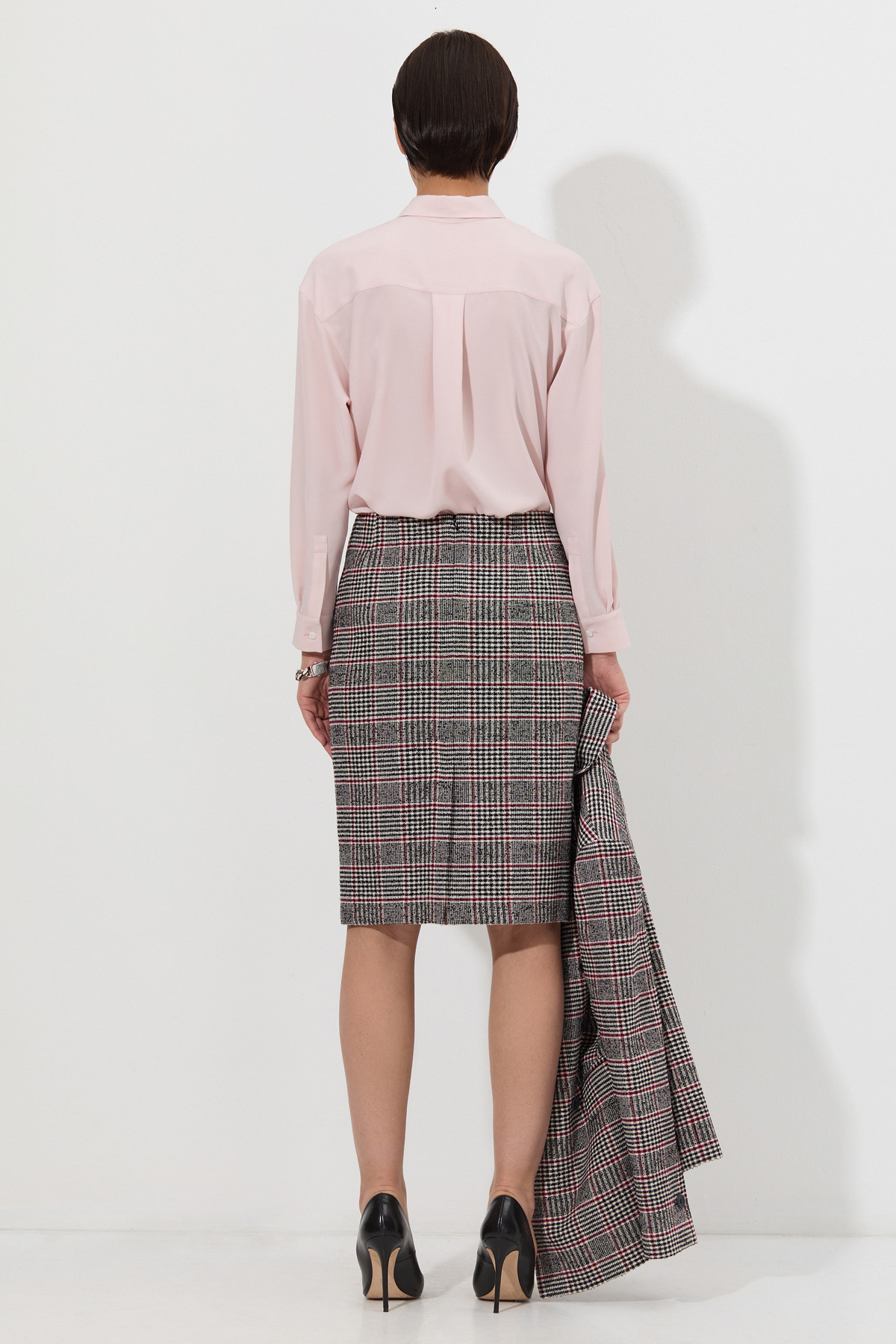 Юбка-карандаш VASSA&Co, пол женский, цвет черный, фото №4