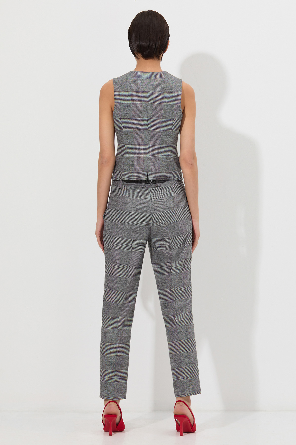 Жилет VASSA&Co, пол женский, цвет серый, фото №4