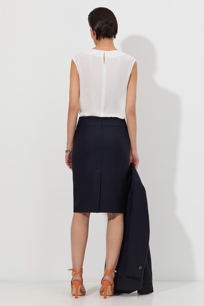 Skirt VASSA&Co, пол female, цвет синий, фото №4