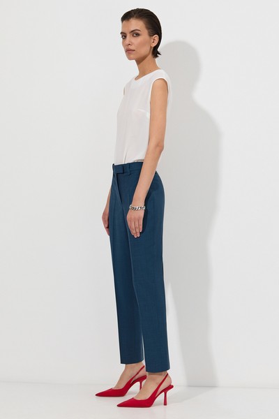 Брюки VASSA&Co, пол женский, цвет синий, фото №2
