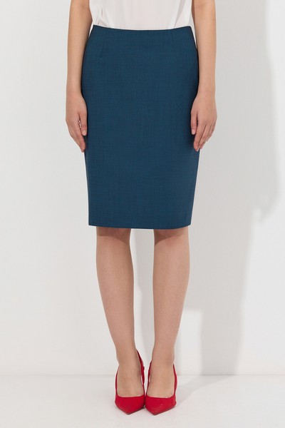 Юбка-карандаш VASSA&Co, пол женский, цвет синий, фото №3