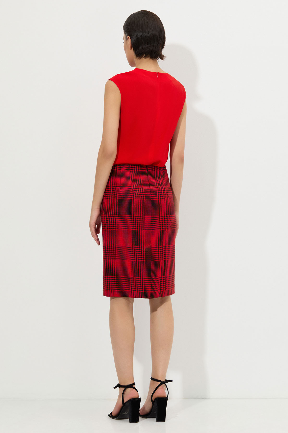 Юбка-карандаш VASSA&Co, пол женский, цвет красный, фото №4