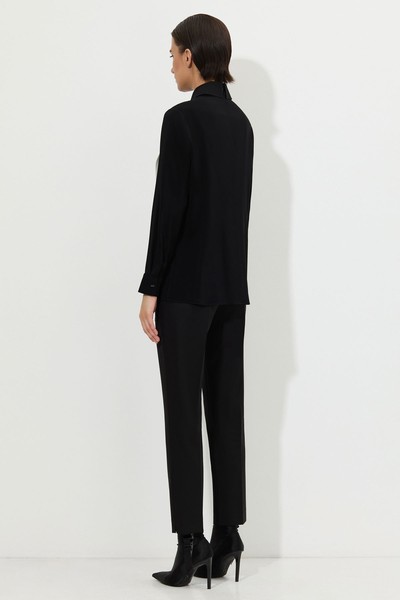 Дизайнерская блузка VASSA&Co, пол женский, цвет черный, фото №4