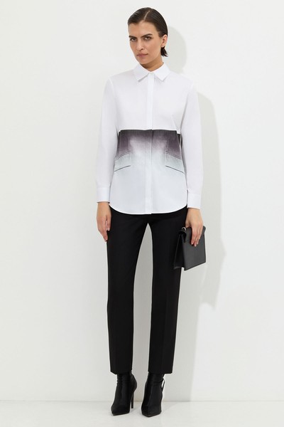 Blouse VASSA&Co, пол female, цвет white, фото №2