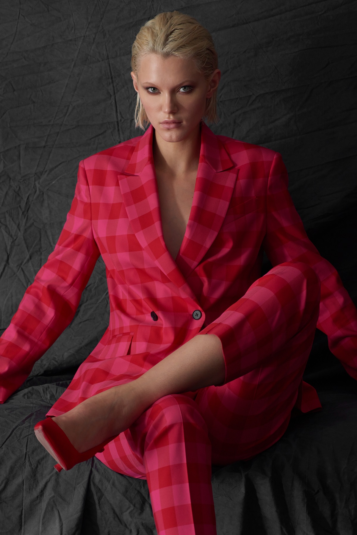 Жакет VASSA&Co, пол женский, цвет розовый, фото №2