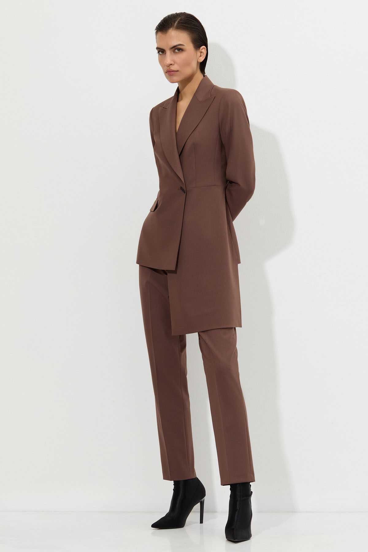 Жакет VASSA&Co, пол женский, цвет коричневый, фото №2