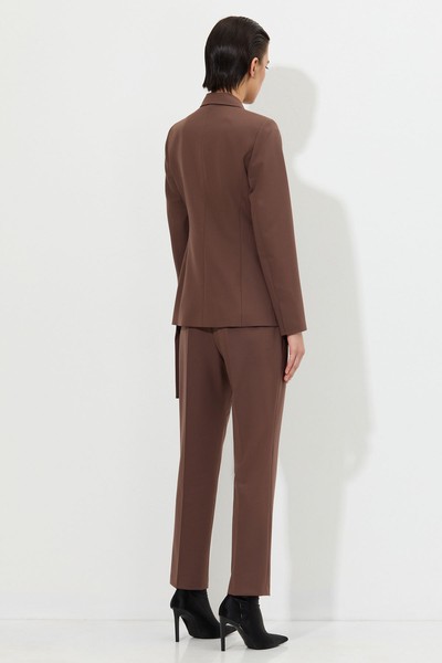 Жакет VASSA&Co, пол женский, цвет коричневый, фото №4