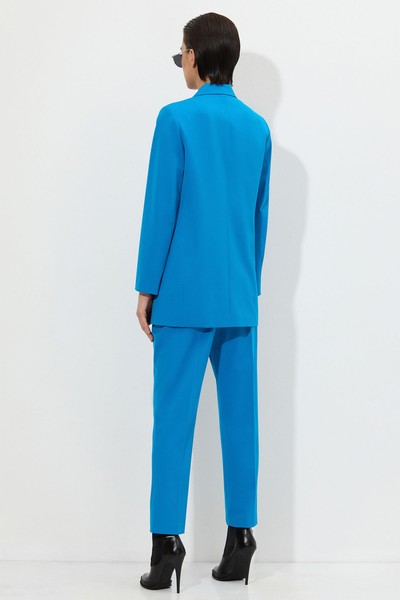 Двубортный жакет VASSA&Co, пол женский, цвет голубой, фото №5