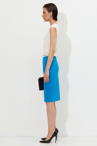 Юбка VASSA&Co, пол женский, цвет голубой, фото №4