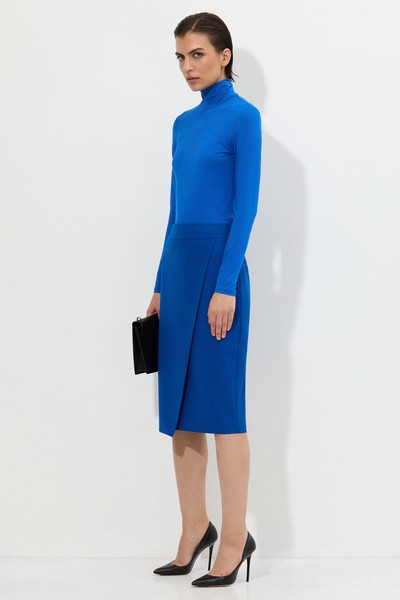 Юбка-карандаш VASSA&Co, пол женский, цвет синий, фото №2