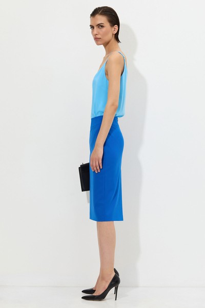 Skirt VASSA&Co, пол female, цвет синий, фото №2