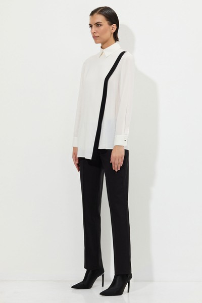 Дизайнерская блузка VASSA&Co, пол женский, цвет белый, фото №2