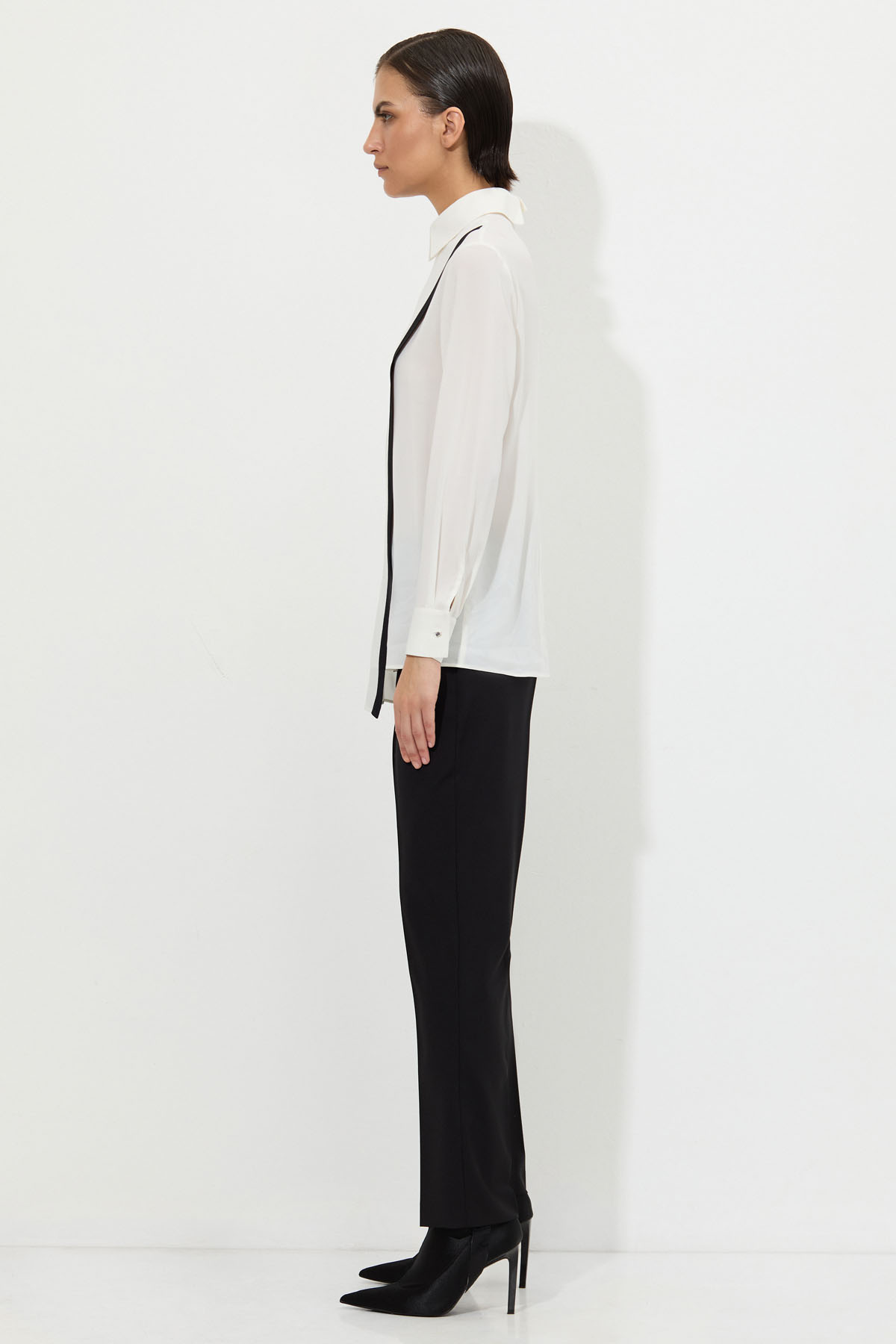 Дизайнерская блузка VASSA&Co, пол женский, цвет белый, фото №3