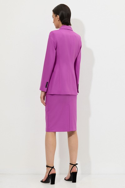 Жакет приталенного кроя VASSA&Co, пол женский, цвет фиолетовый, фото №4