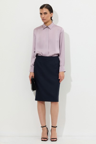 Юбка VASSA&Co, пол женский, цвет синий, фото №3