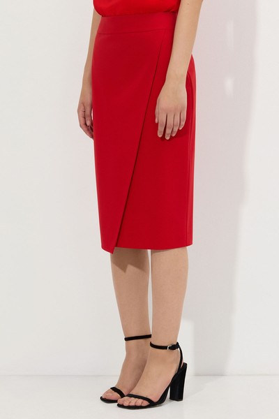 Юбка-карандаш VASSA&Co, пол женский, цвет красный, фото №3