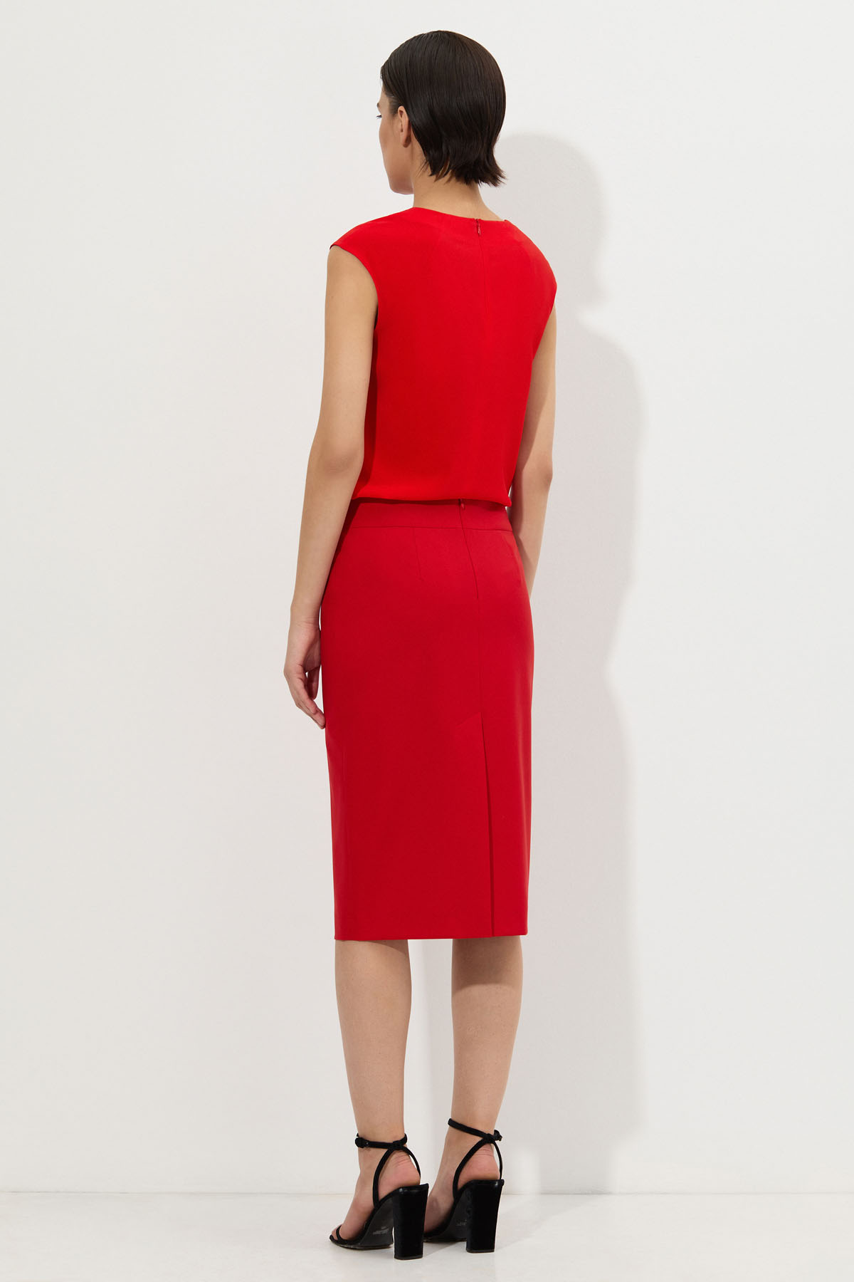 Skirt VASSA&Co, пол female, цвет red, фото №4