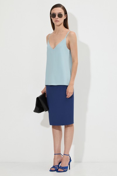 Юбка-карандаш VASSA&Co, пол женский, цвет синий, фото №2