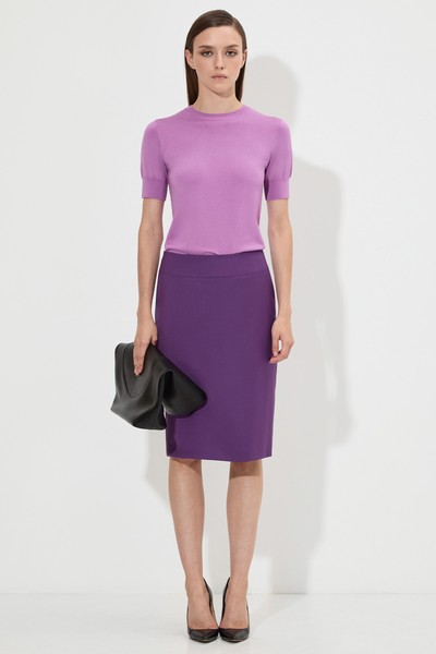 Юбка-карандаш VASSA&Co, пол женский, цвет фиолетовый, фото №2