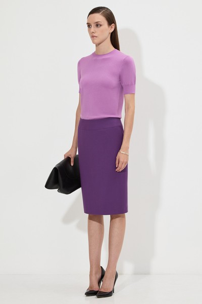 Юбка-карандаш VASSA&Co, пол женский, цвет фиолетовый, фото №3