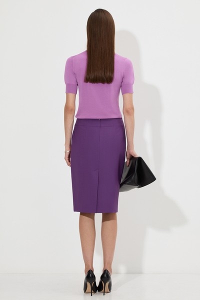 Юбка-карандаш VASSA&Co, пол женский, цвет фиолетовый, фото №5