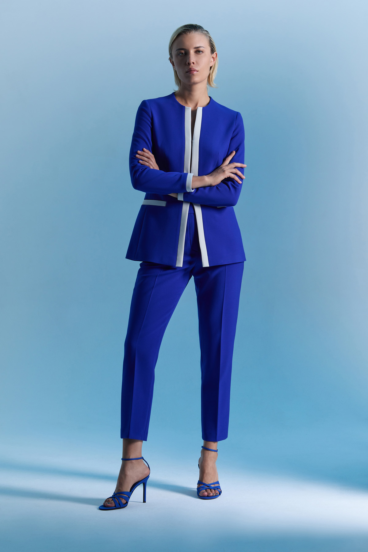 Jacket VASSA&Co, пол female, цвет синий, фото №2