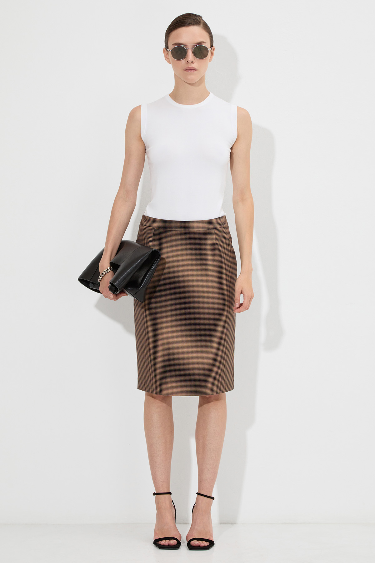 Skirt VASSA&Co, пол female, цвет brown, фото №2