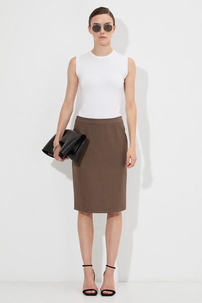 Skirt VASSA&Co, пол female, цвет brown, фото №2