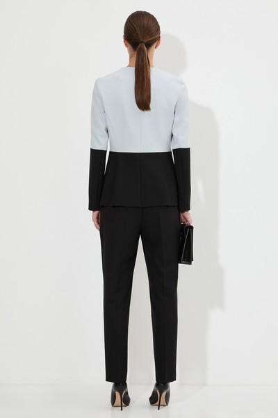 Приталенный жакет VASSA&Co, пол женский, цвет серый, фото №4