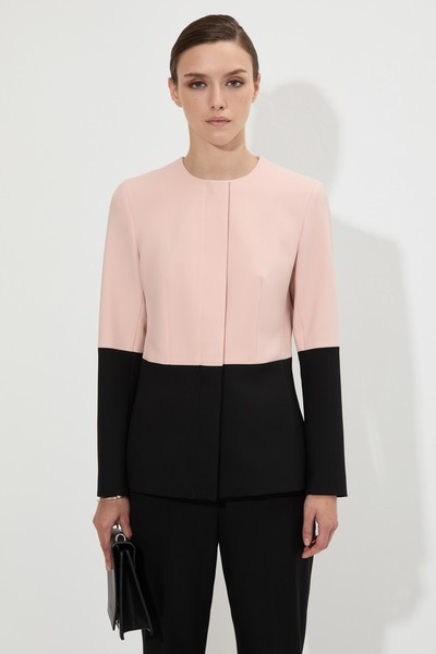 Приталенный жакет VASSA&Co, пол женский, цвет бежевый, фото №2