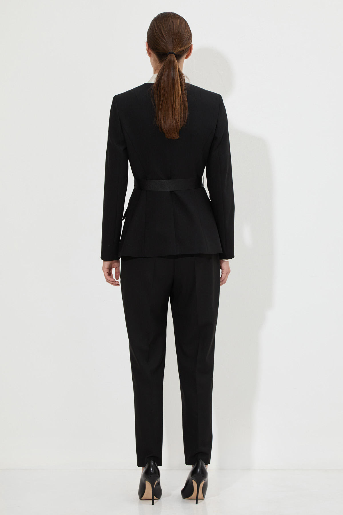 Жакет со съемным воротником VASSA&Co, пол женский, цвет черный, фото №5