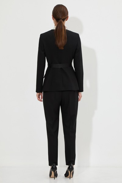 Жакет со съемным воротником VASSA&Co, пол женский, цвет черный, фото №5