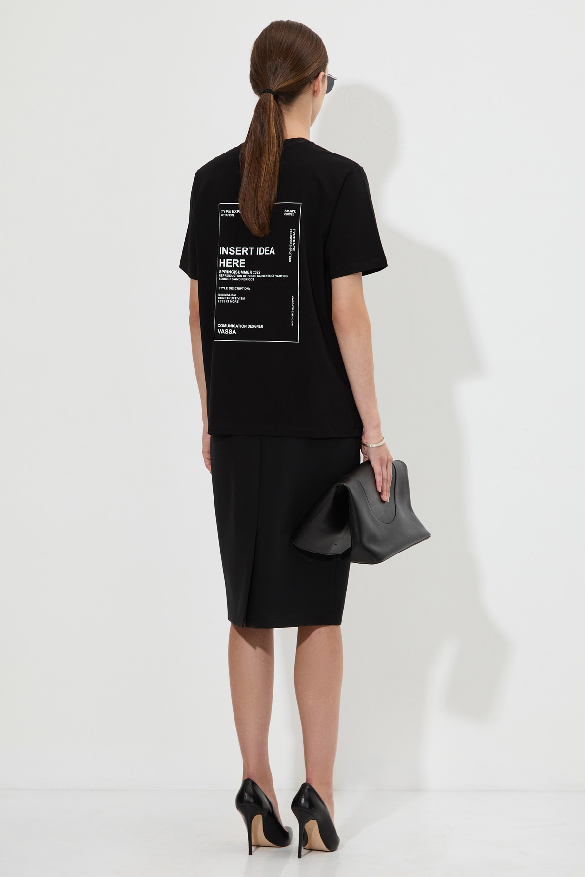 Skirt VASSA&Co, пол female, цвет black, фото №5