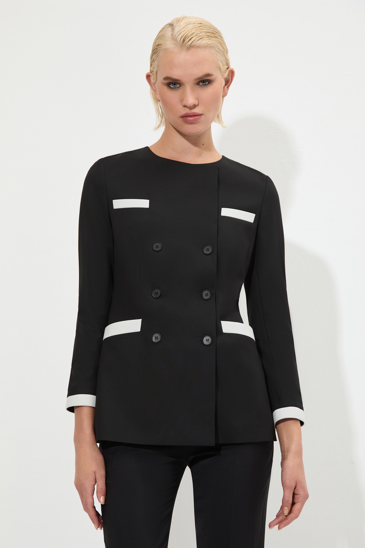 Jacket VASSA&Co, пол female, цвет black, фото №3