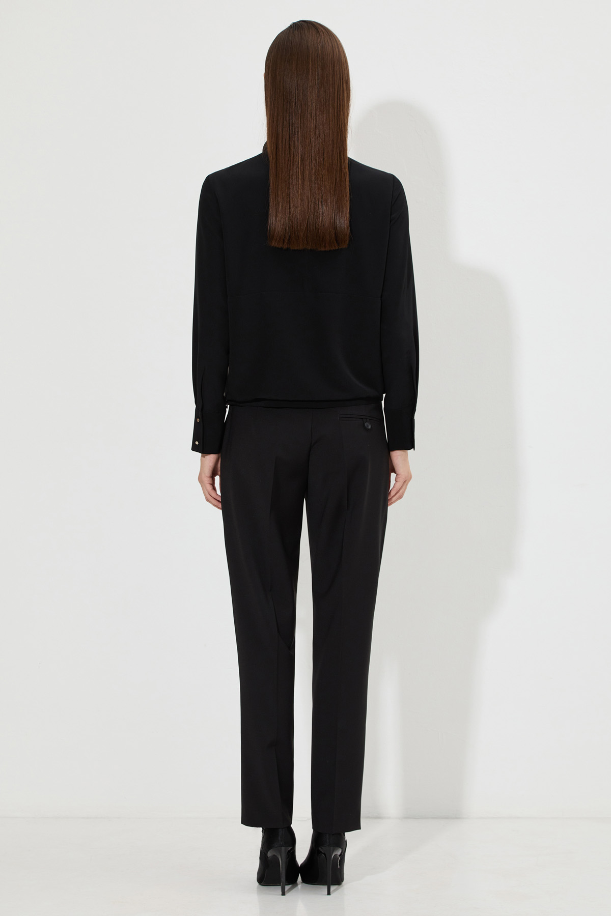 Дизайнерская блузка VASSA&Co, пол женский, цвет черный, фото №5