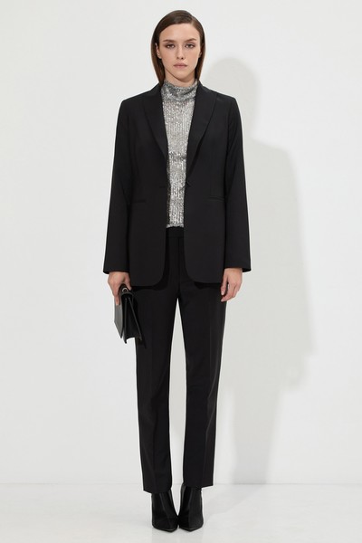 Блузка с пайетками VASSA&Co, пол женский, цвет серый, фото №6