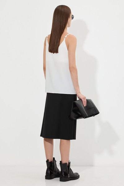 Топ в бельевом стиле VASSA&Co, пол женский, цвет белый, фото №2