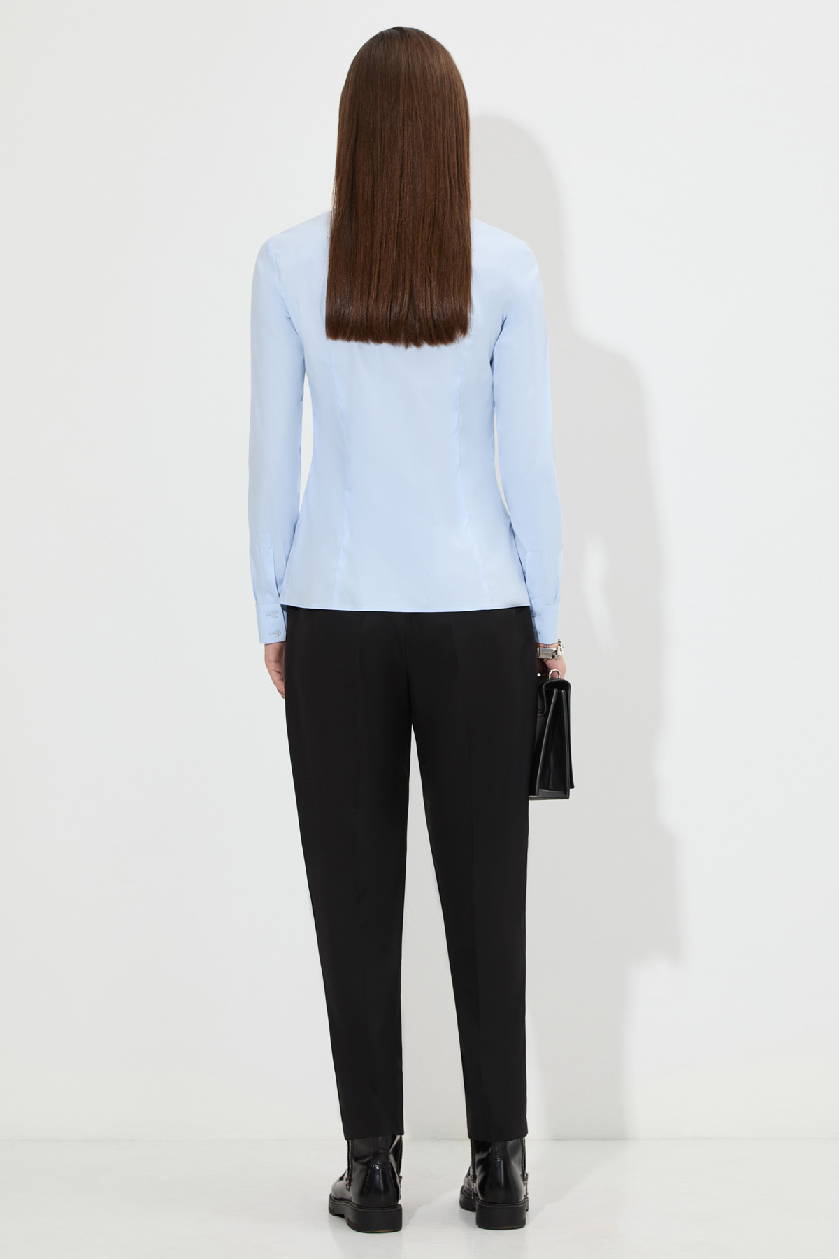 Брюки со съемной деталью VASSA&Co, пол женский, цвет черный, фото №5